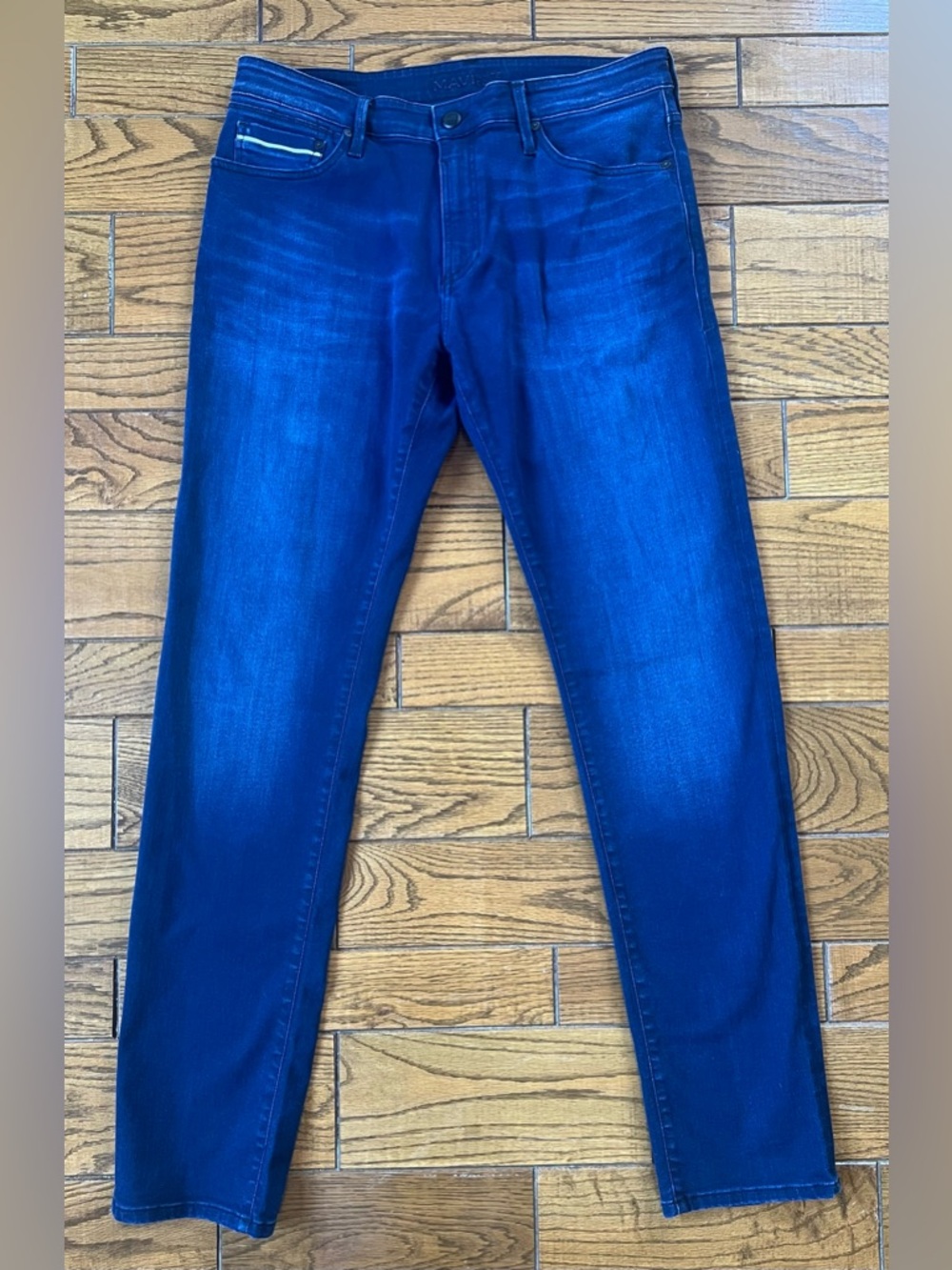 Mavi White Edge Skinny Jeans Womens Size 34 Dark Wash Stretch